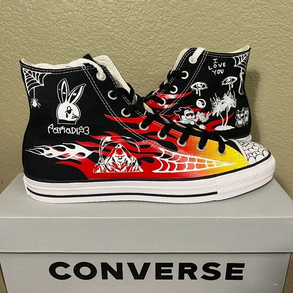 Sean Pablo Converse x Chuck Taylor All Star Pro 'Flames' Size 10 - Picture 1 of 5